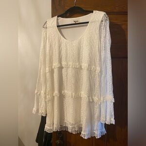 White lace dress - bridal / shower